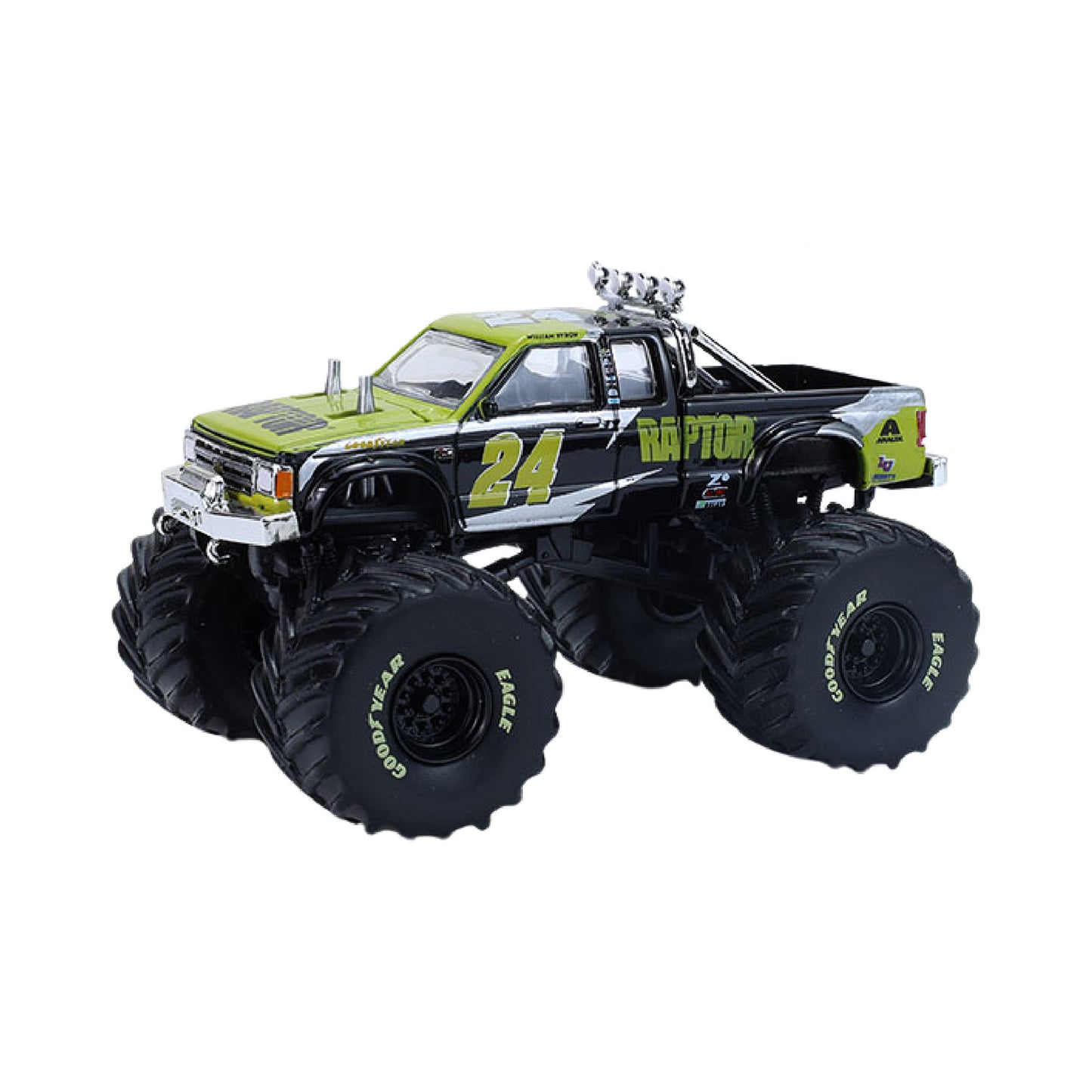 Hendrick Motorsports Tribute Edition  1986 Chevrolet S-10 Extended Cab Monster Truck - #24 Raptor Kings of Crunch 1:64