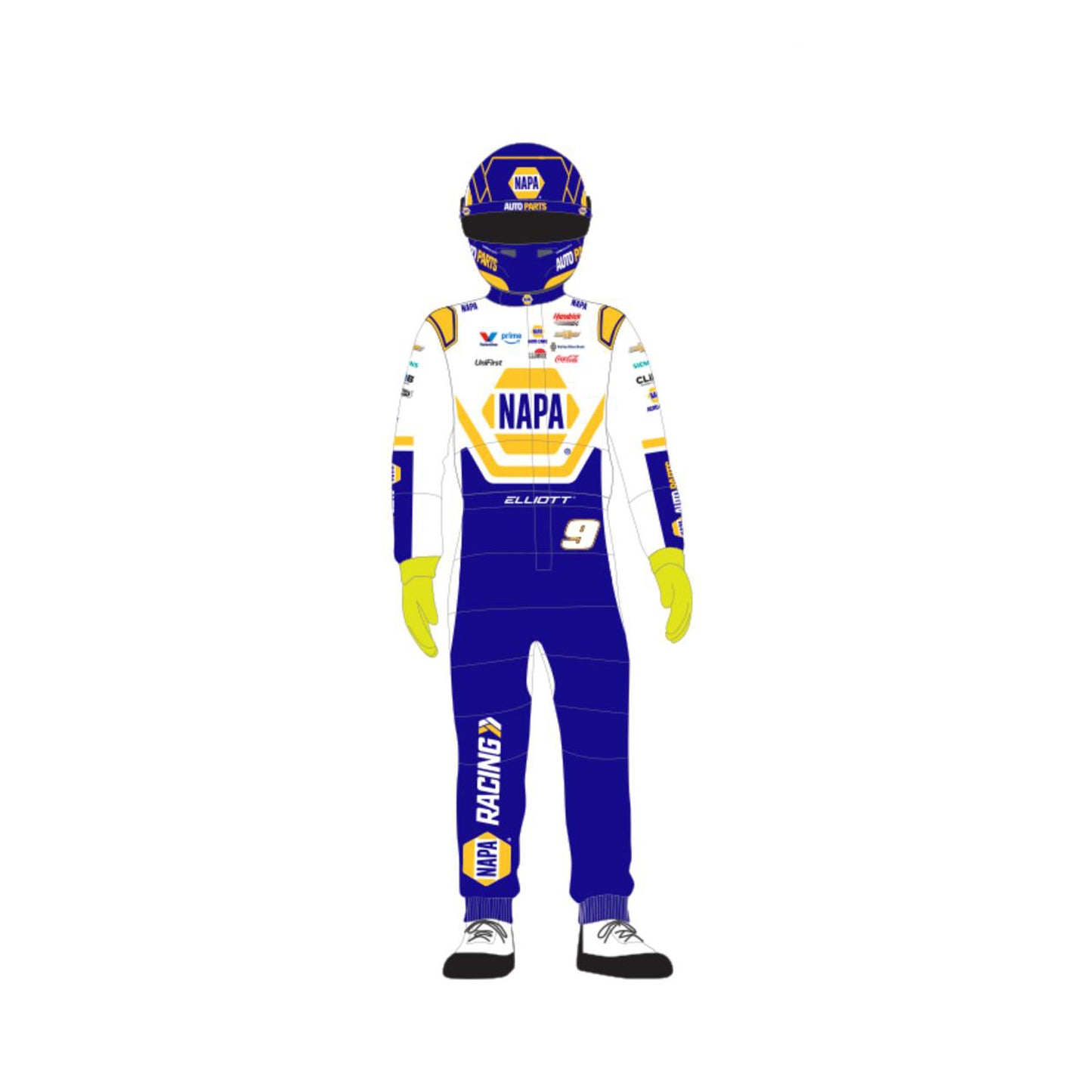 Chase Elliott #9 NAPA 1:18 Scale Driver Figure