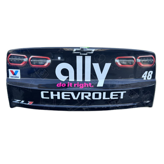 Race Used 2025 Alex Bowman #48 Ally Rear Bumper - Las Vegas 1