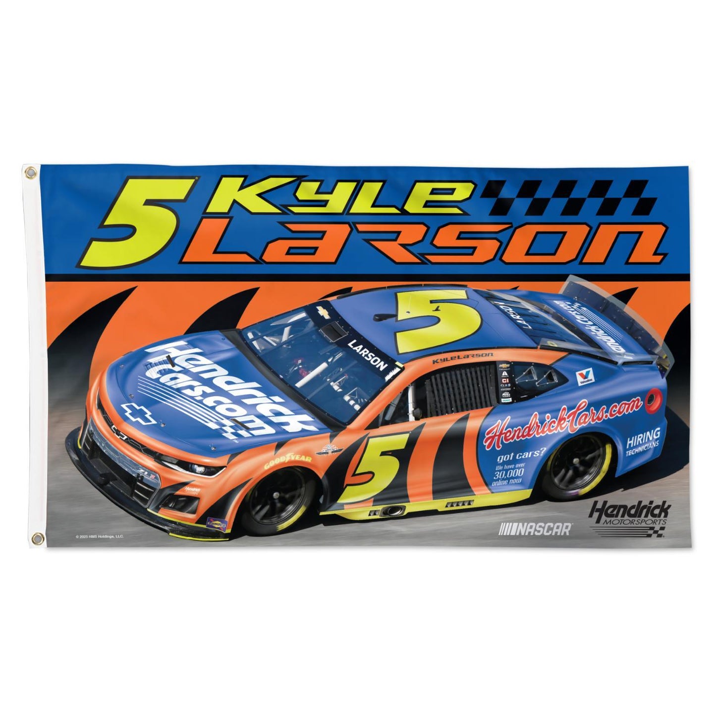 Kyle Larson #5 HendrickCars.com Darlington Throwback 3' x 5' Flag