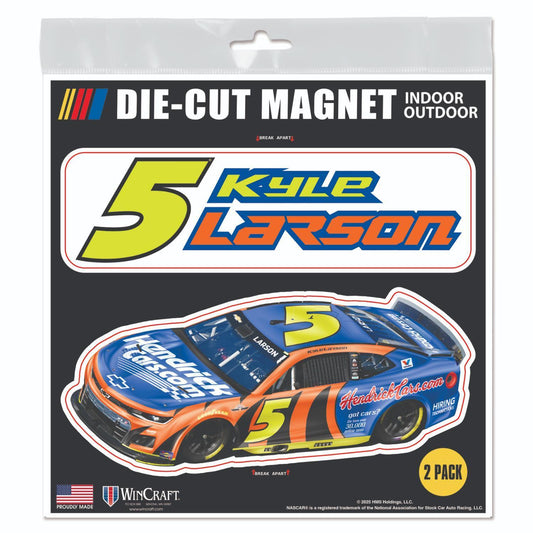 Kyle Larson #5 HendrickCars.com Darlington Throwback 6" x 6" Car Magnet