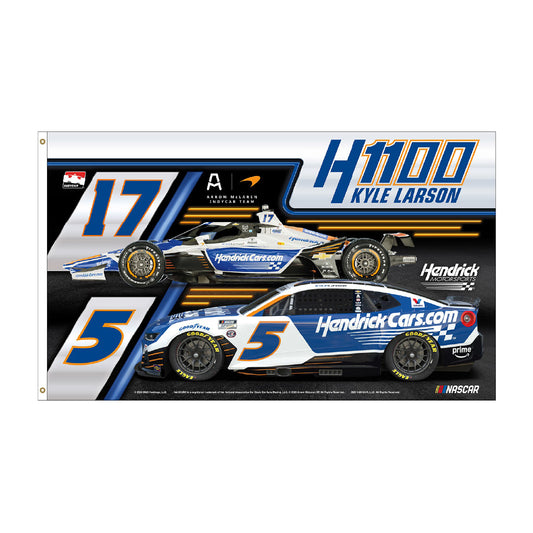 Kyle Larson #5 2025 HendrickCars.com H1100 3' x 5' Flag