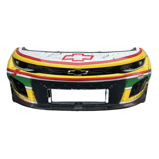 DUAL AUTOGRAPHED Race Used 2024 Kyle Larson/Terry Labonte #5 HendrickCars.com Nose - Darlington 1