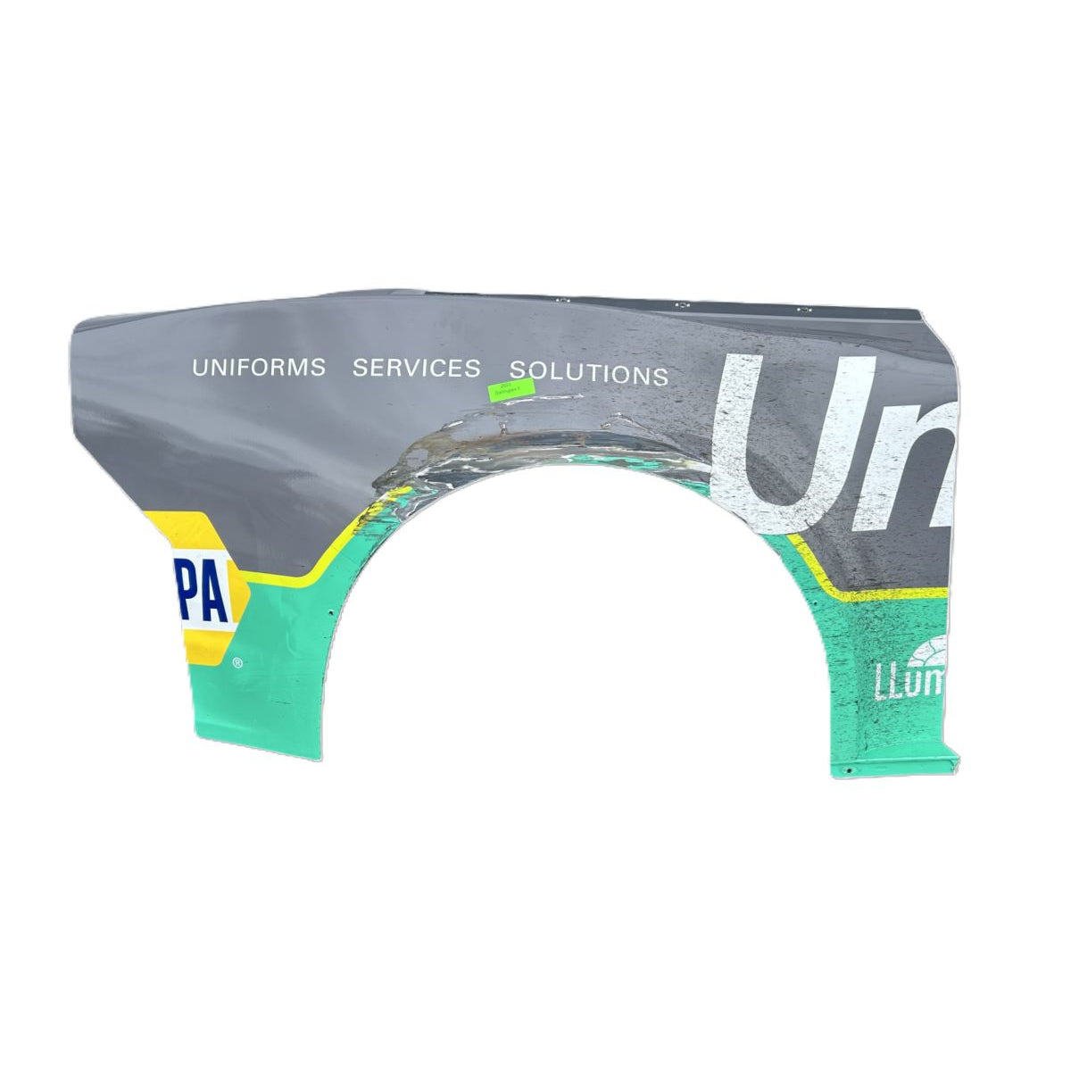 Race Used 2025 Chase Elliott #9 UniFirst Right Rear Quarter Panel - Darlington 1