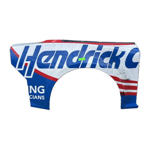Race Used 2025 Kyle Larson #5 HendrickCars.com Right Rear Quarter Panel - Kansas 1 Win, Pole Win, 10,000th Career Lap Led Milestone