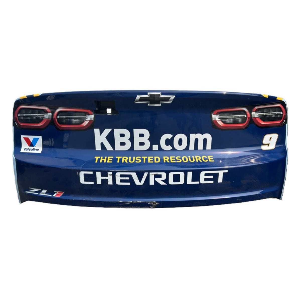 Race Used 2025 Chase Elliott #9 Kelley Blue Book Rear Bumper - Nashville