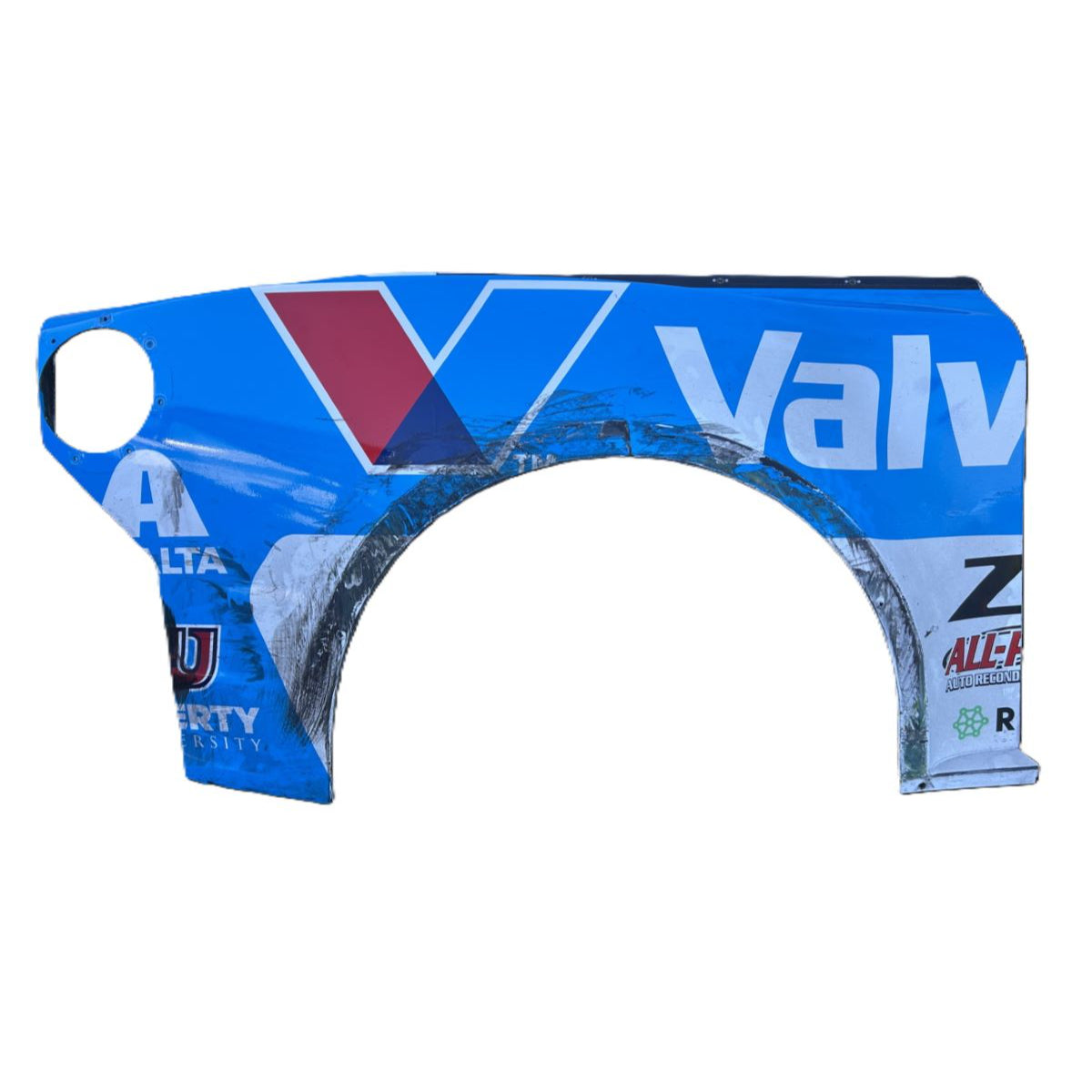 Race Used 2025 William Byron #24 Valvoline Right Rear Quarter Panel - Inaugural Mexico City