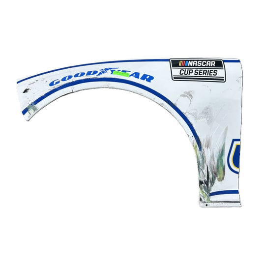 Race Used 2025 Chase Elliott #9 White NAPA Auto Parts Left Front Fender - Sonoma