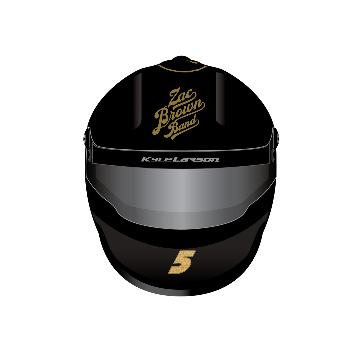 Kyle Larson #5 2025 HendrickCars.com / Zac Brown Band Mini Replica Helmet
