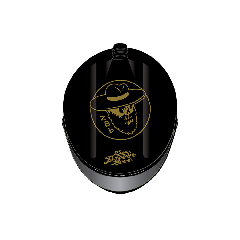 Dual Autographed Larson #5 Zac Brown Band Full Helmet – Hendrick ...