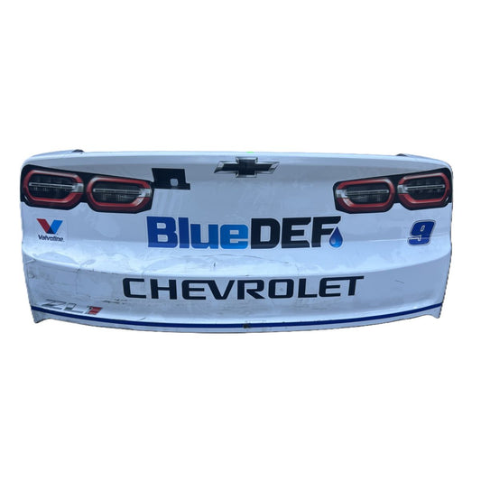 Race Used 2025 Chase Elliott #9 White NAPA Auto Parts Rear Bumper - Indianapolis
