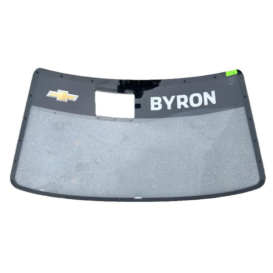Race Used 2025 William Byron #24 Front Windshield - Richmond, Regular Season Champ Clinching Race