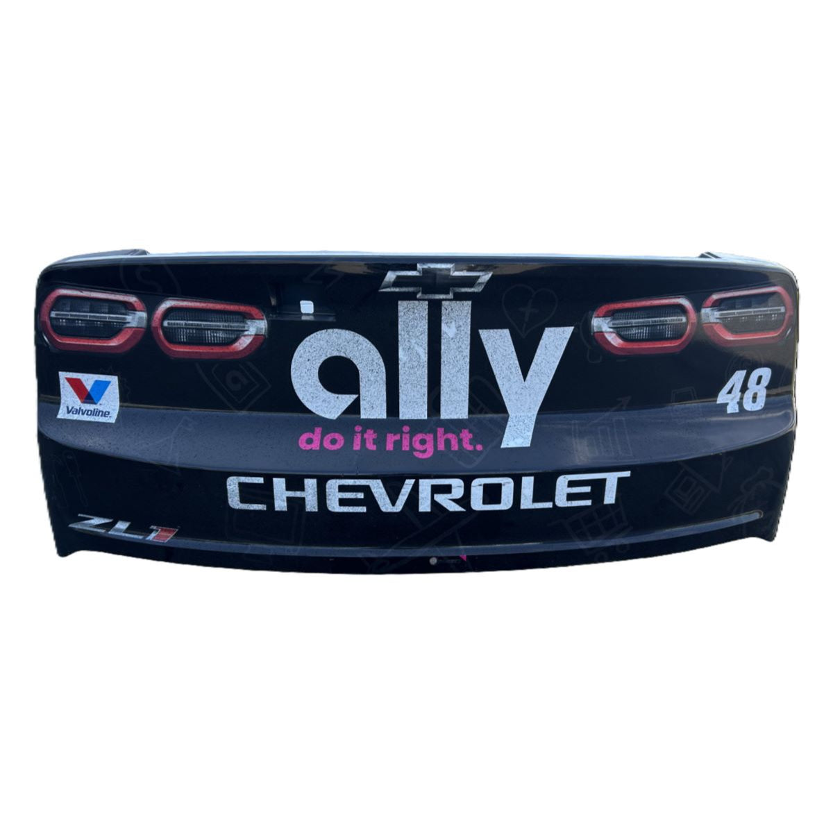 Race Used 2025 Alex Bowman #48 Ally Rear Bumper - New Hampshire