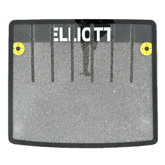 Race Used 2025 Chase Elliott #9 Rear Windshield - Kansas 2 Win