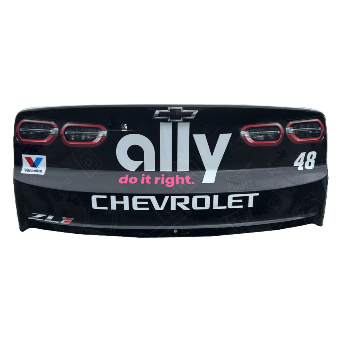 Race Used 2025 Alex Bowman #48 Ally Rear Bumper - Kansas 2
