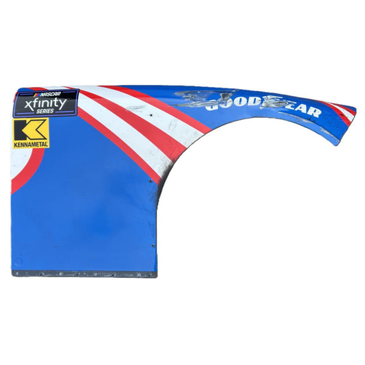 Race Used 2025 Rajah Caruth #17 NXS HendrickCars.com Right Front Fender - Kansas 2