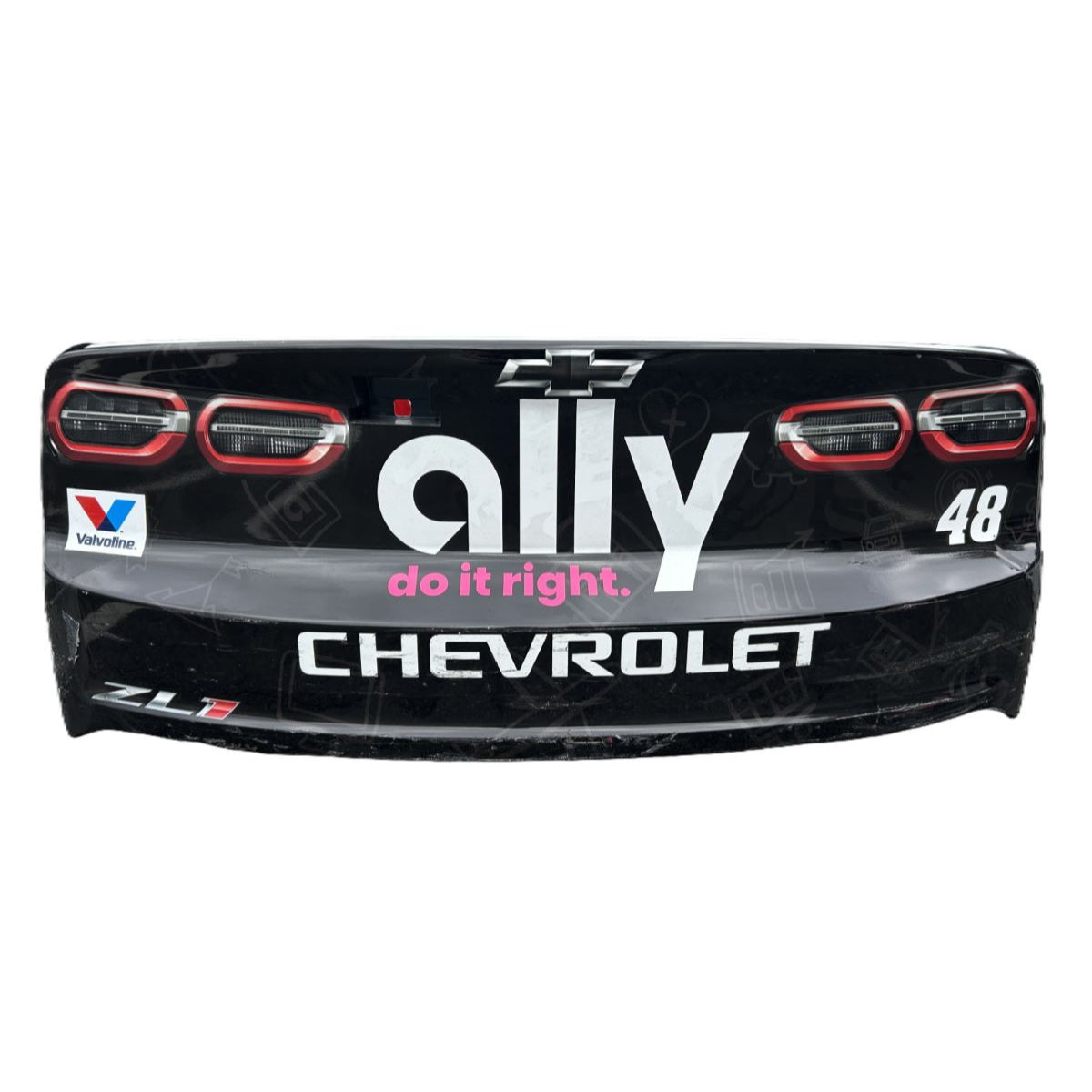 Race Used 2025 Alex Bowman #48 Ally Rear Bumper - Charlotte 2