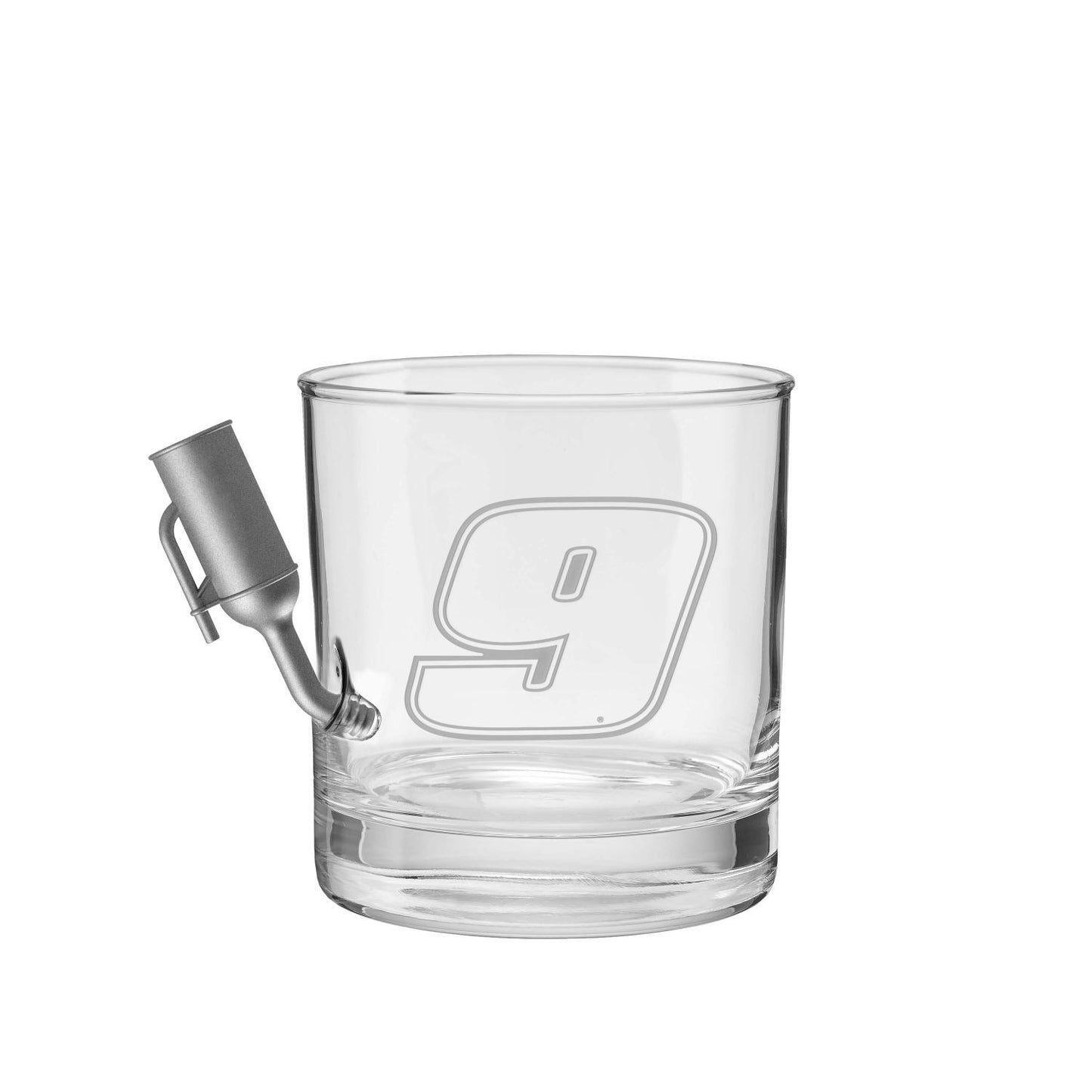 Chase Elliott #9 Gas Can Rocks Glass