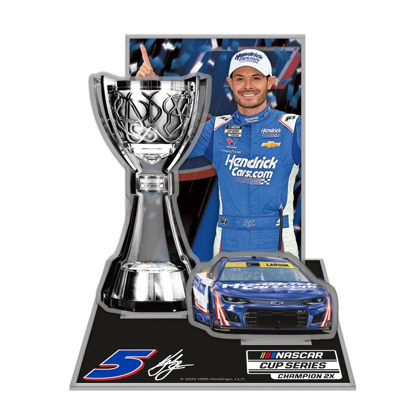 Kyle Larson #5 2025 NASCAR Champion Acrylic Stand-Up