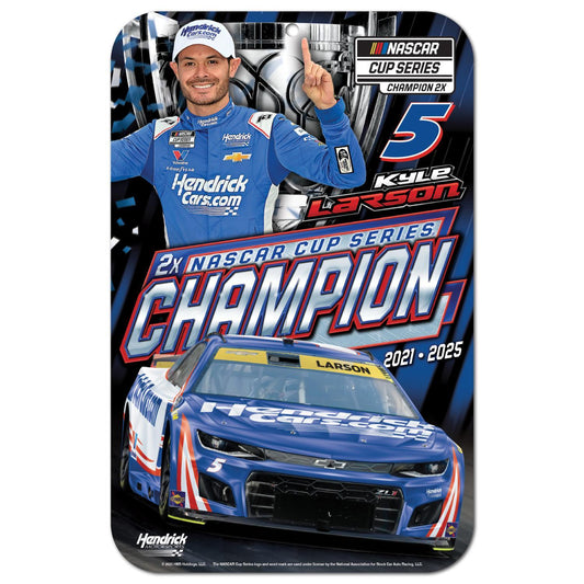 Kyle Larson #5 2025 NASCAR Champion 11" x 17" Reserved Parking Sign