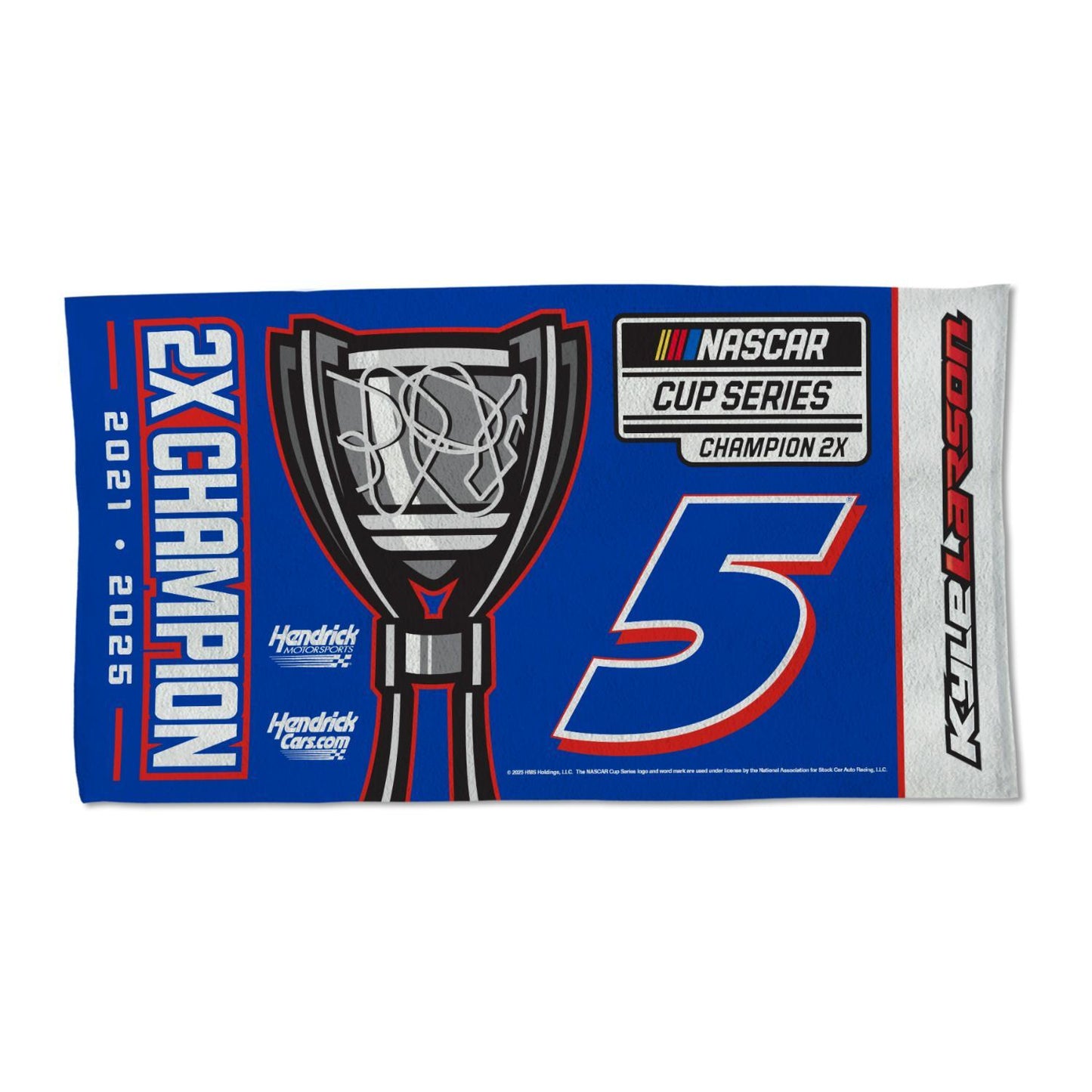 Kyle Larson #5 2025 2X NASCAR Champion Official Locker Room Towel