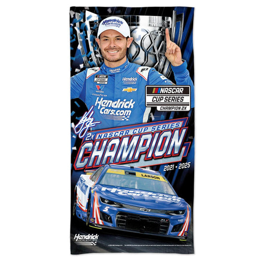 Kyle Larson #5 2025 NASCAR Champion Spectra Beach Towel