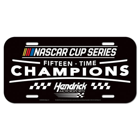 Hendrick Motorsports 15x Cup Series Champions License Plate