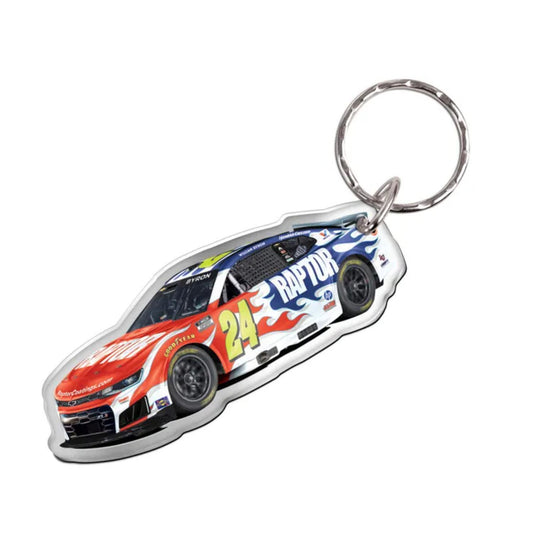 William Byron #24 Raptor Keychain