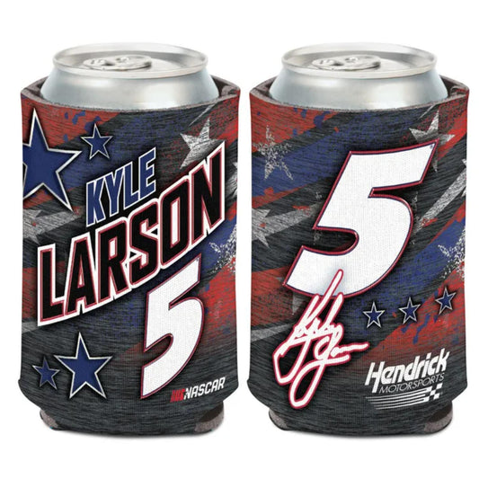 Kyle Larson #5 Patriotic Can Cooler