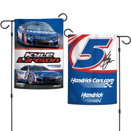 Kyle Larson #5 HendrickCars.com 2-Sided Garden Flag