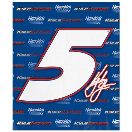 Kyle Larson #5 Ultra Soft 50" x 60" Blanket