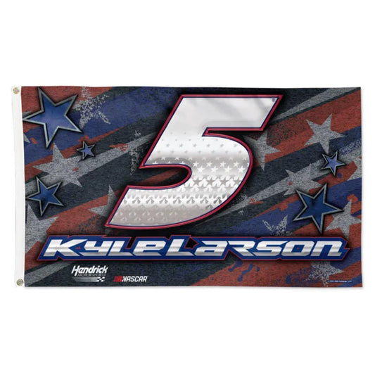 Kyle Larson #5 Patriotic Deluxe 3' x 5' Flag