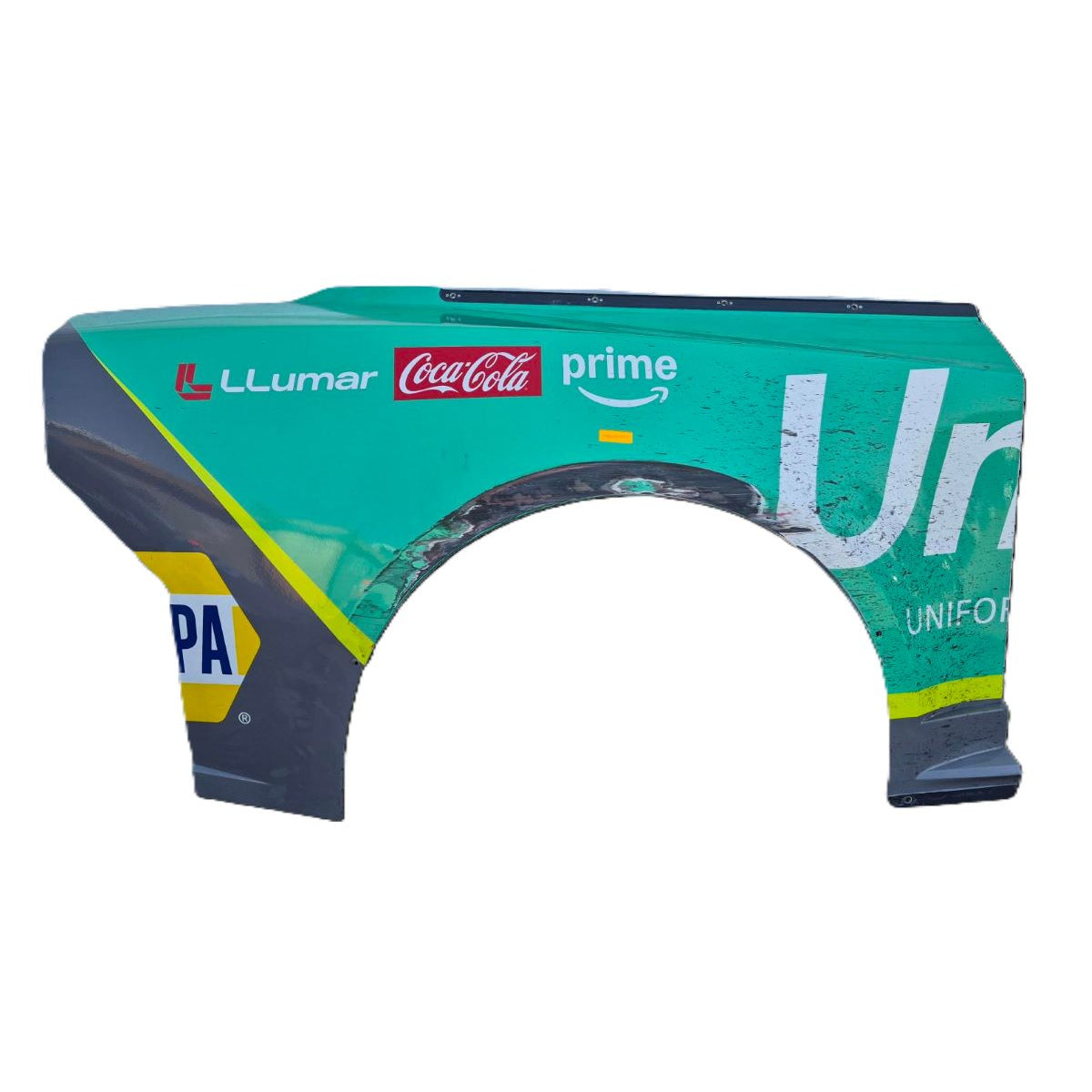 Race Used 2026 Chase Elliott #9 UniFirst Right Rear Quarter Panel - Darlington 1