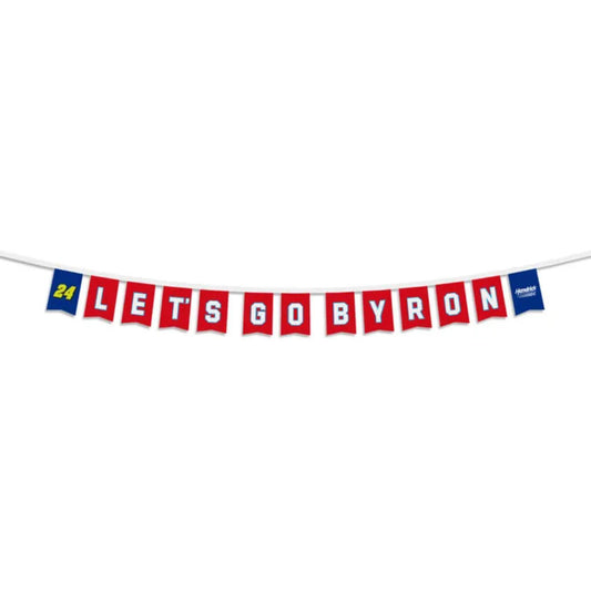 William Byron #24 "Let's Go Byron" 8' String Party Banner