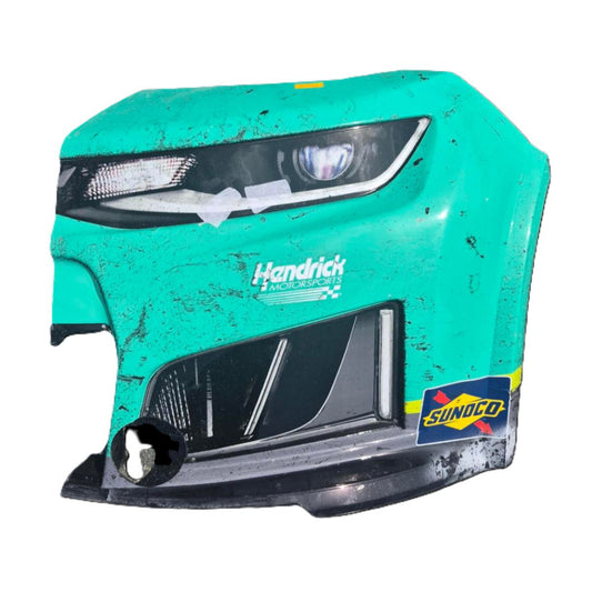 Race Used 2026 Chase Elliott #9 UniFirst Left Front Nose - Martinsville 1 Win