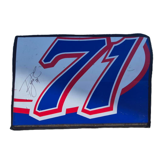 AUTOGRAPHED Rajah Caruth #71 Spire Motorsports NCTS HendrickCars.com Right Side Door