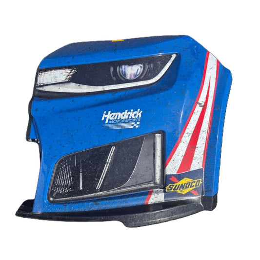 Race Used 2026 Kyle Larson #5 HendrickCars.com Left Front Nose - Kansas, Top 3, P.2, All-time Lap Leader Track Record Setter