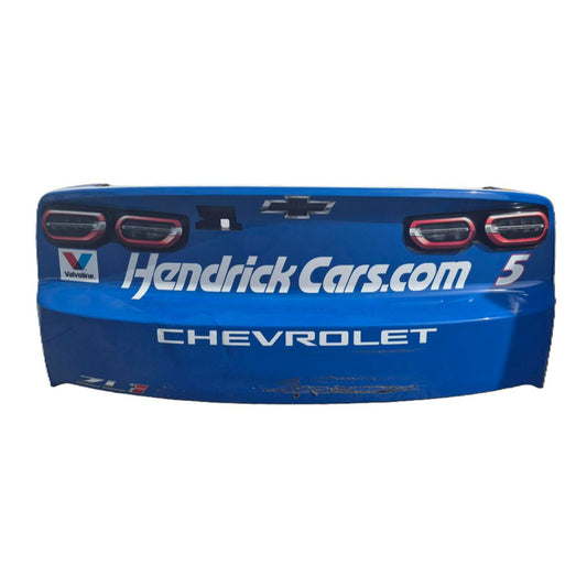 Race Used 2026 Kyle Larson #5 HendrickCars.com Rear Bumper - Kansas, Top 3, P.2, All-time Lap Leader Track Record Setter
