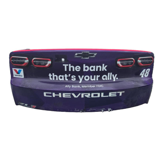 Race Used 2026 Alex Bowman #48 Ally Rear Bumper - Talladega 1, Top 3, P.3