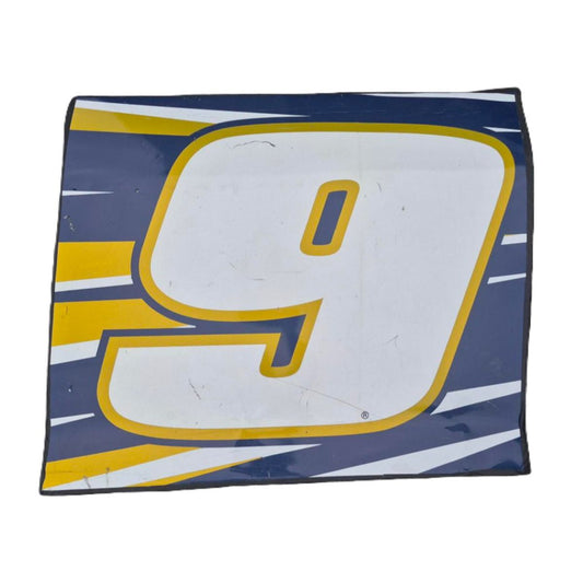 Race Used 2021 Chase Elliott #9 Kelley Blue Book Left Side Door Partial ( 2 of 3 ) - Texas, Top 3, P.2