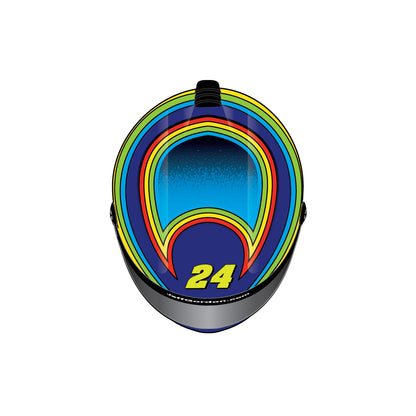 AUTOGRAPHED Jeff Gordon #24 Rainbow Drip Fantasy Full Size Replica Helmet
