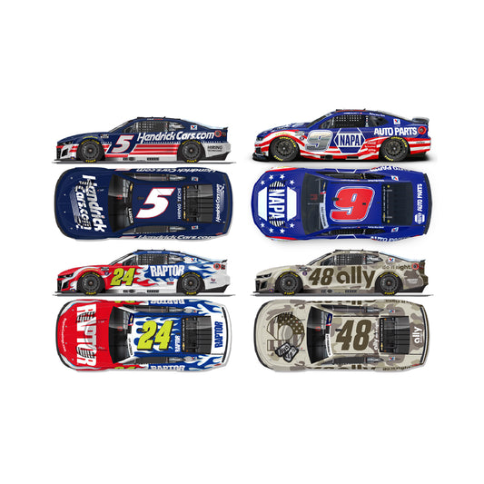 Hendrick Motorsports 2026 Patriotic Four-Car 1:64 Die-Cast Set