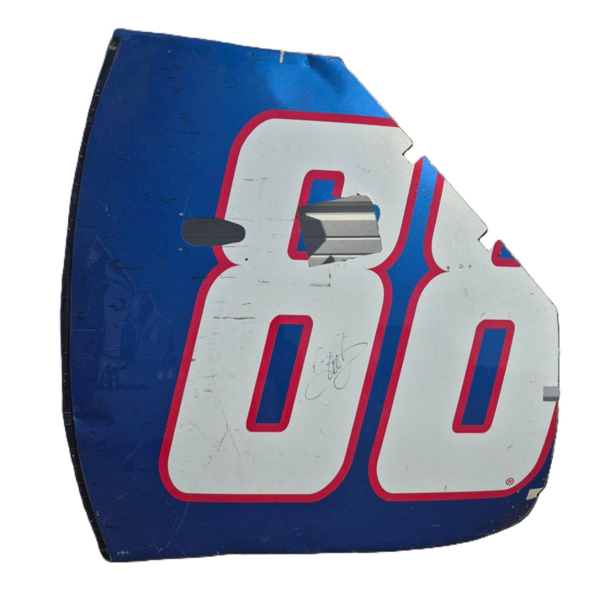 Race Used 2018 Alex Bowman #88 Nationwide Roof Panel - Charlotte 1 - AUTOGRAPHED by Dale Earnhardt Jr.
