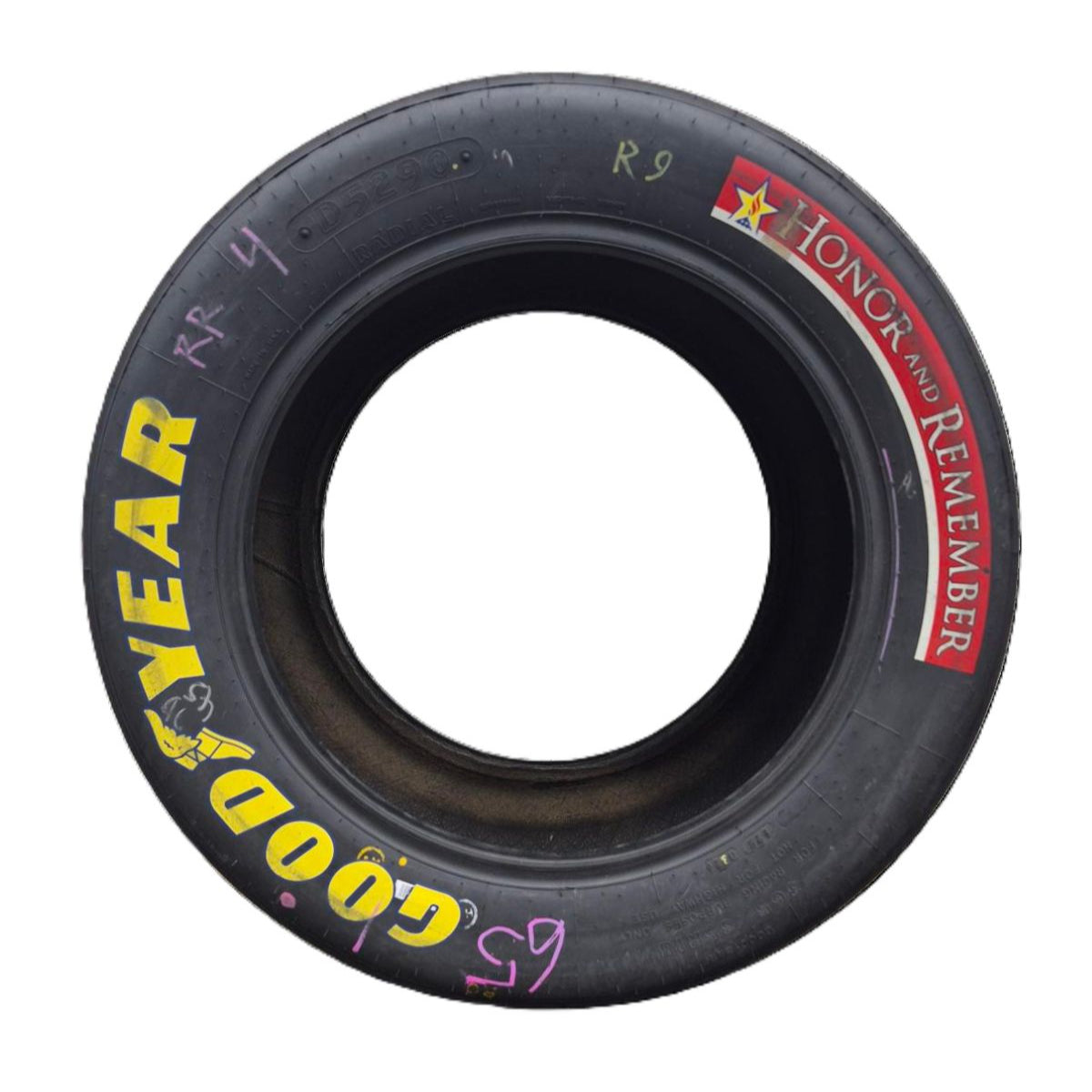 Race Used 2026 Chase Elliott #9 NAPA Salutes Tire - Charlotte 1
