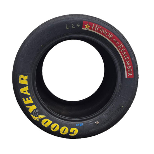 Race Used 2026 William Byron #24 Raptor Salutes Tire - Charlotte 1