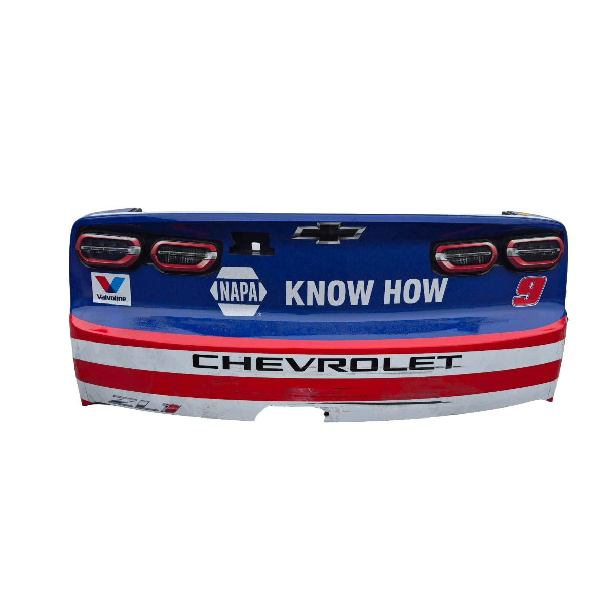 Race Used 2026 Chase Elliott #9 NAPA Patriotic Scheme Rear Bumper  - Charlotte 1