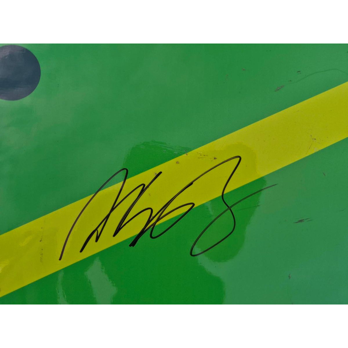 AUTOGRAPHED Race Used 2025 Alex Bowman #48 Ally Love Your Mind Left Rear Quarter Panel Partial - Vegas 2
