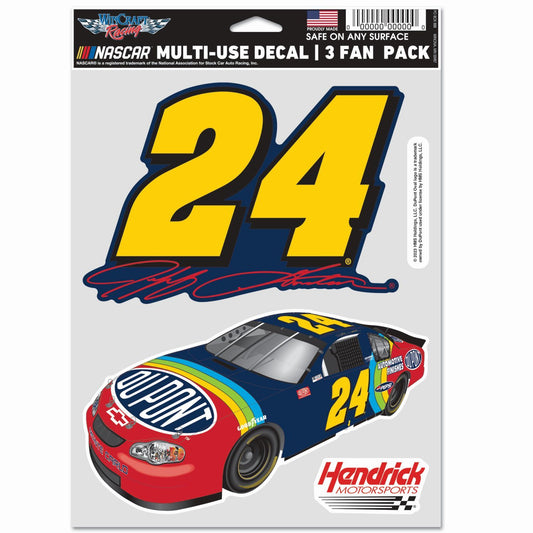 Jeff Gordon #24 Multi-Use 3 Decal Fan Pack