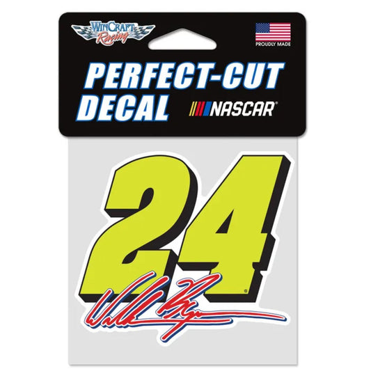 William Byron #24 Perfect Cut 4" x 4" Decal