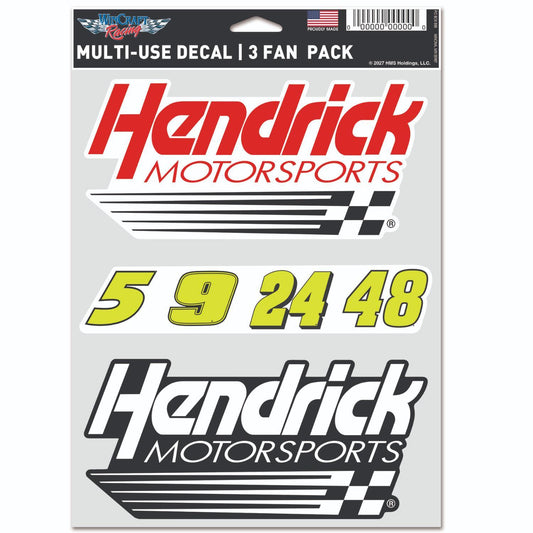 Hendrick Motorsports Neon Numbers 3-Pack Decal Set
